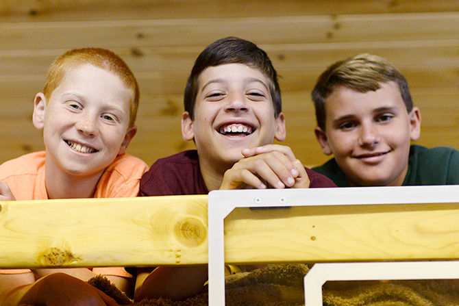 On Visiting Day you can tour your son's cabin and meet his bunkmates.