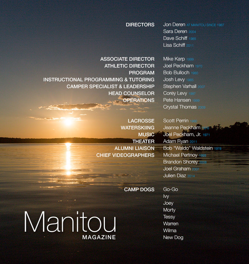The sun sets over East Lake at the end of another beautiful summer day at Manitou